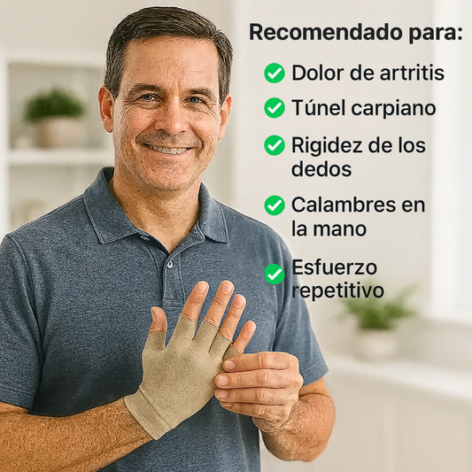 Guantes de compresión TeraFit™: Relaja el dolor, recupera el control.