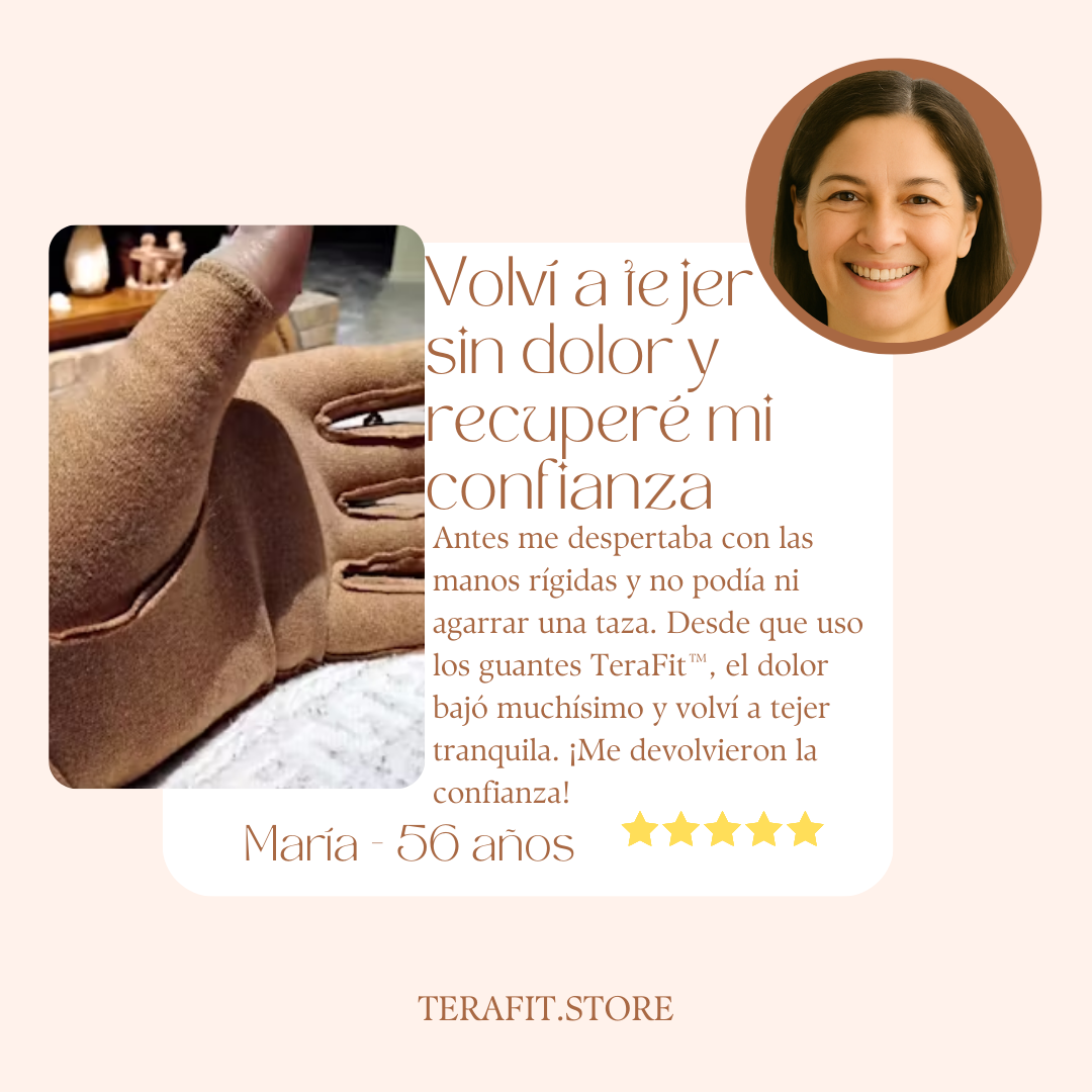 Guantes de compresión TeraFit™: Relaja el dolor, recupera el control.